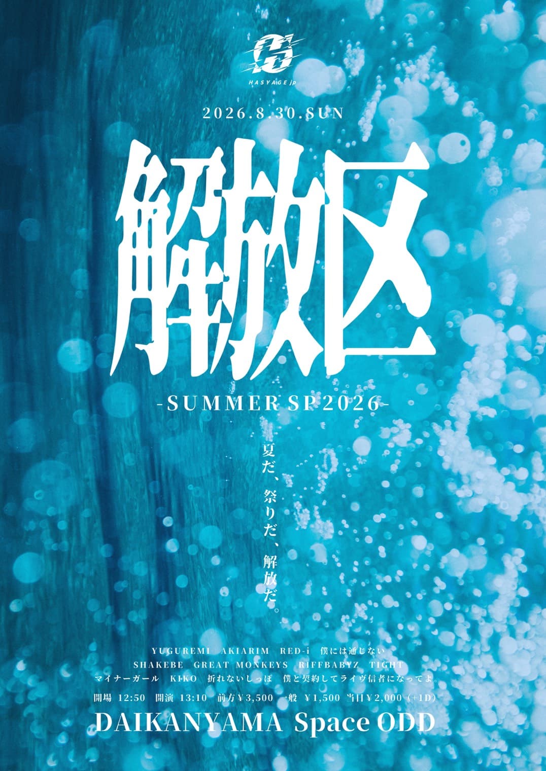 解放区-SUMMER SP 2026- フライヤー